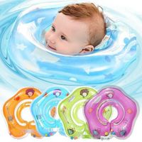 Piscine bébé piscines cercle gonflable nouveau-né cou flotteur bébé anneau de bain anneau de sécurité gonfleur