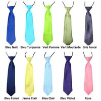 Cravate Enfant - Marque Inconnue - 30 Couleurs - 28cm - Noeud Fixe - Elastique