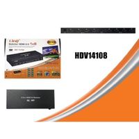 Trade Shop - HDMI SWITCHER 2.0 1X8 PORTS HDMI UHD SUPPORT 4K 2K 3D SPLITTER HDV14108         