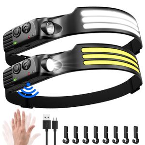 Enowelir Lampe Frontale LED Rechargeable 10000 Lumens XHP70.2 Lampes