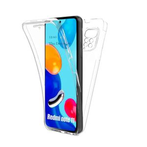 XINYEXIN Cover per Xiaomi Redmi Note 11S 5G / Pcoc M4 Pro 5G (6.6), Custodia Antiurto 360 Gradi Protezione Dello Schermo Incorporata, Full Body Rugged Trasparente Cover Case - Blu Scuro