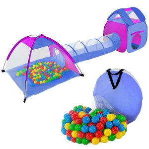TENTE TUNNEL D'ACTIVITÉ Tente de jeu pour enfants avec tunnel + 200 balles