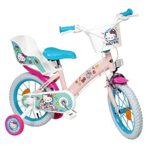 Vélo Enfant Fille 14 PRINCESSE DES SABLES - 4 à 6 ans - Rose & Bleu - 2  Freins CALIPER - Cdiscount Sport