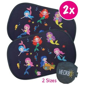 Protection Solaire pour Enfants Pare-Soleil Auto y Compris Sacoche Pare-Soleil pour vitres de Voiture 2 pi/èces HECKBO/® Pare-Soleil autoadh/ésif | B/éb/és Animaux avec Maman 48x31cm