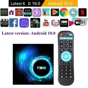 Atyhao Décodeur TV Lecteur Internet BOÎTE TV Décodeur Bluetooth Double WiFi  Équipement Vocal pour Android 9.0 100‑240V(2 + 16G - Cdiscount TV Son Photo