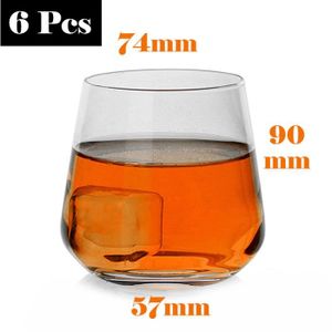Hostelvia Lot de 6 verres /à bi/ère en verre tremp/é pour micro-ondes et lave-vaisselle 440 ml