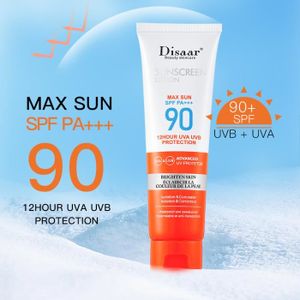 SOLAIRE CORPS VISAGE Crème solaire SPF 90, Protection UV longue durée, Blanchissante, Hydratante, Pour la peau, 50ml