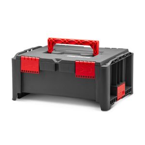12/" Boîte à outils avec poignée À faire soi-même stockage en plastique Boîte à outils verrouillables étui rangement