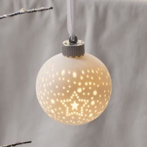 Boule De Noël Lumineuse Led Blanc Chaud à Piles Achat