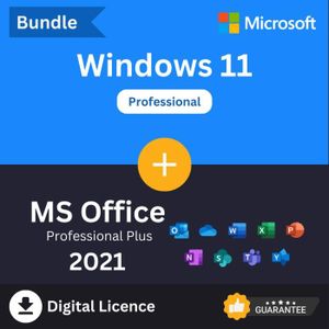 BUREAUTIQUE SUPER Pack Windows 11 Pro + Office 2021 Pro / la l
