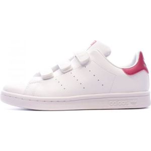 BASKET Baskets Adidas Stan Smith pour fille - Blanc/Rose 