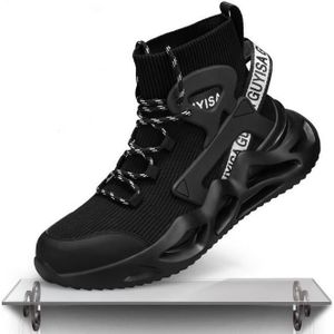 Fenlern Chaussure de Securite Homme Imperméable Léger Baskets de Sécurité Embout Acier Chaussures de Travail 