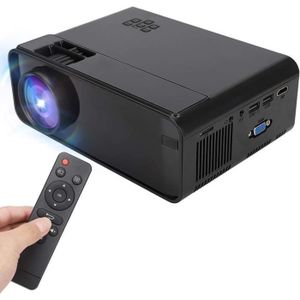 Vidéoprojecteur Mini Projecteur, 1080P Hd Led Vidéoprojecteurs Portables Supporte Hdmi Vga Av Usb Tf 1500Lm Projecteur De Cinéma Maison Compa[H510]