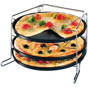Poêle à pizza antiadhésive ensemble de cuisson profonde de 8 pouces pour la cuisson de plats de cuisson au four avec une brosse à pizza au four en silicone pour pelle à pizza 