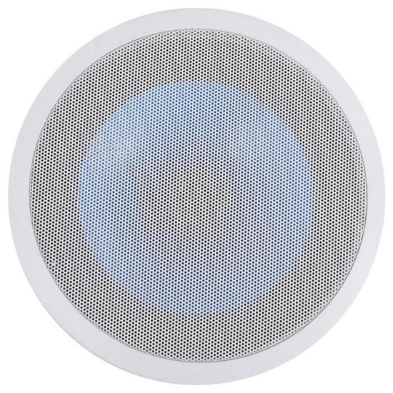 Haut-Parleur Plafond Miniature 8cm - Design Halogène - Blanc - 3W - Pour Salle De Bain, Cuisine
