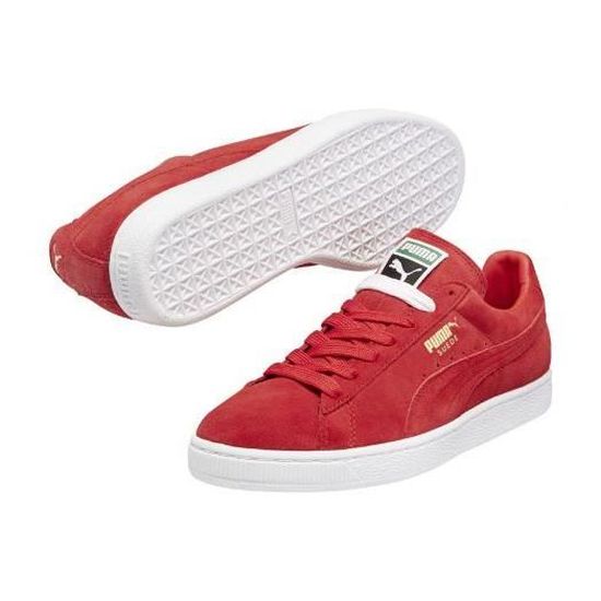 chaussure puma suede rouge