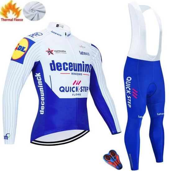 Gatorade Maillot Cyclisme Maillot Vélo VTT Hiver Winter Thermal Fleece Homme Ensemble De