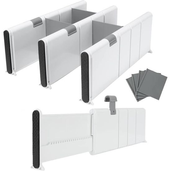 Lot De 4 (différentes Tailles) Organiseurs De Tiroir Pliables
