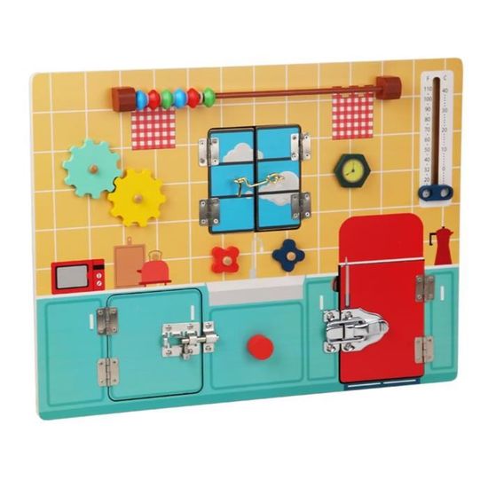 Montessori Busy Board Locks & Loquets Jouets Préscolaires pour