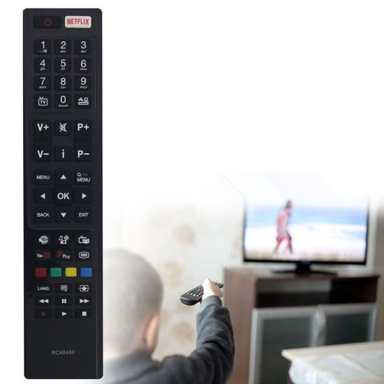 ZdalaMit - Control Remoto Mando A Distancia De Repuesto Para TV Hitachi L46S603 L32S504 LE42S605 L42S503 L55S604 L42S504 L55S603 CLU4997S LE46S605 L46S604 (Negro
