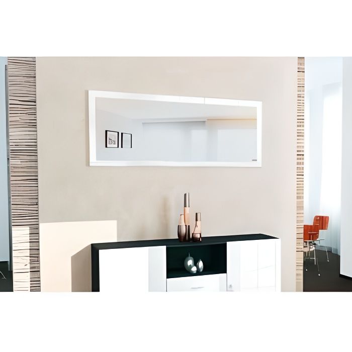 Miroir laqué Blanc 139 cm