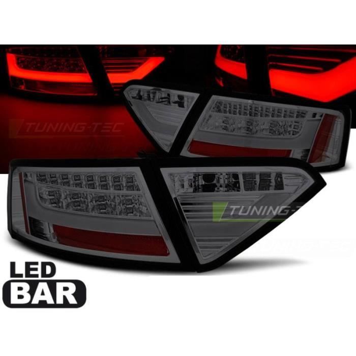 Paire de feux arriere Audi A5 07-11 LED BAR fume-27289698