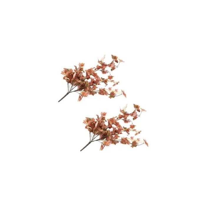 2 pcs Feuilles artificielles de raisin Rouge 90 cm alsa