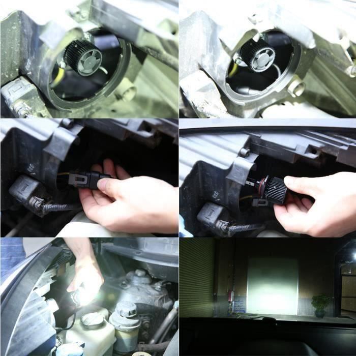 BK QN Phares voiture 2 Pcs 36 W COB H1 LED 1800LM Auto Kit Conduite Ampoules Lampes 6500 K RW071349 @4