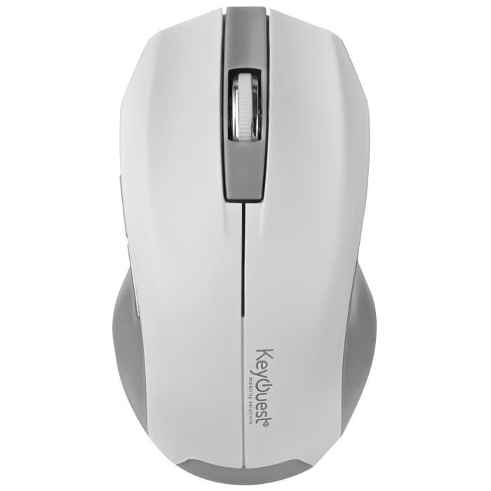 KEYOUEST Souris Expert sans fil - 5 boutons - 1000 DPI - blanche