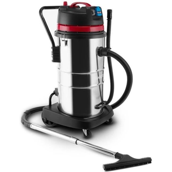 Klarstein Reinraum - Aspirateur industriel sec & humide pour travaux, rénovations, chantiers de puissance de 2000W