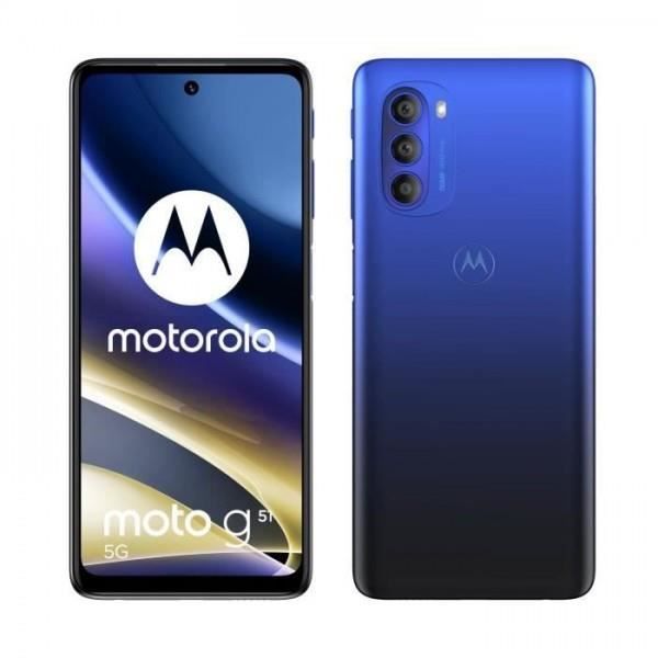 Smartphone - Telephone MOTOROLA G51 64 Go Bleu 5,200000 Noir