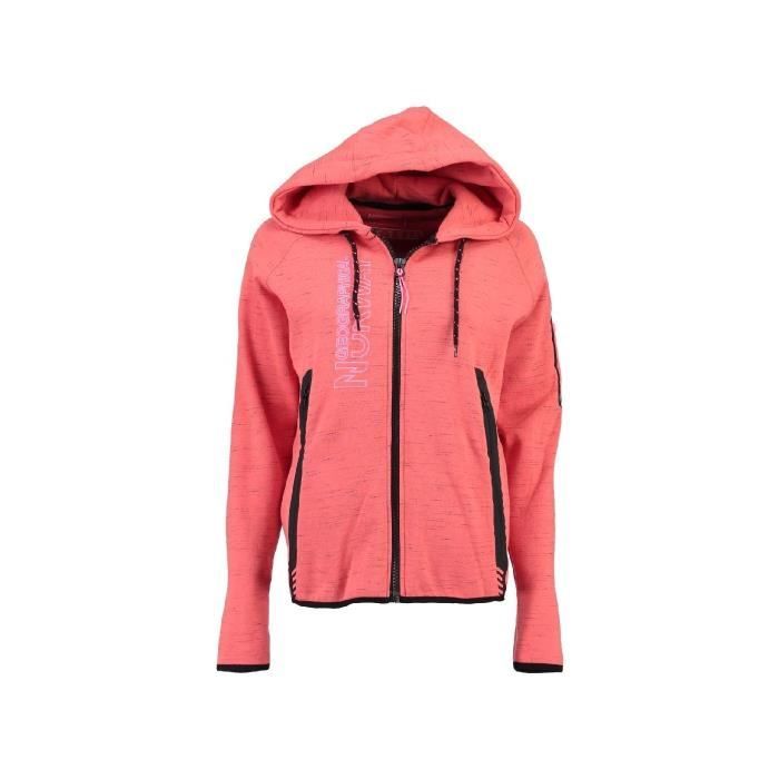 Sweat Femme Geographical Norway Getincelle Orange