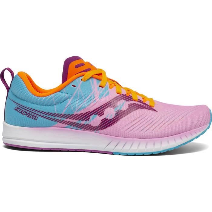 Chaussures de running femme Saucony fastwitch 9 - rose/bleu/orange - 38
