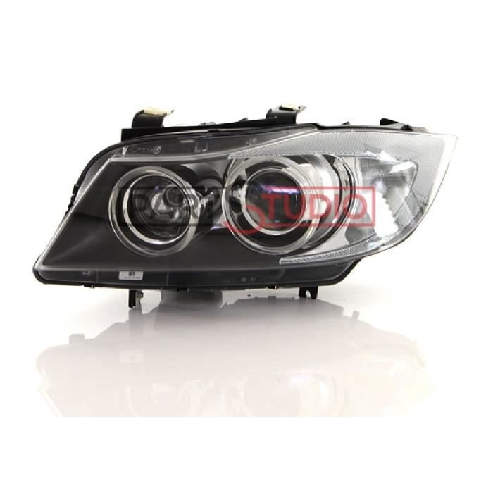 Optique, phare avant gauche Bi-Xenon éclair virage, BMW Série 3 E90 de 03/05 à 10/08
