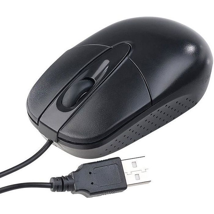 Souris optique filaire USB 1000 dpi