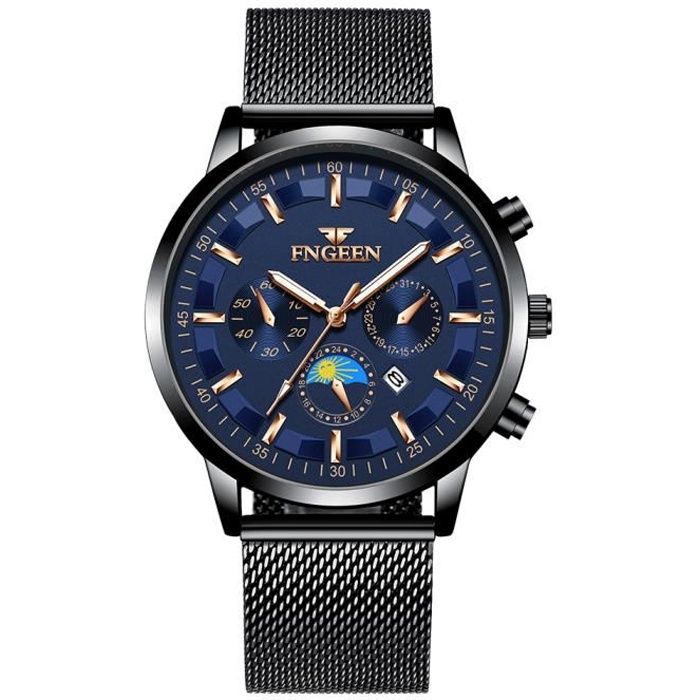 RMEGA Coffret Cadeau Montre Homme, Montre Chic, Montre pour Homme
