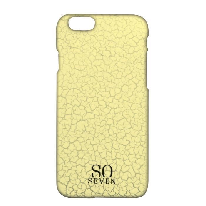 SO SEVEN Coque Graphic Graphic Pastel Craquelée Jaune: iPhone 6 / 6S / 7 / 8