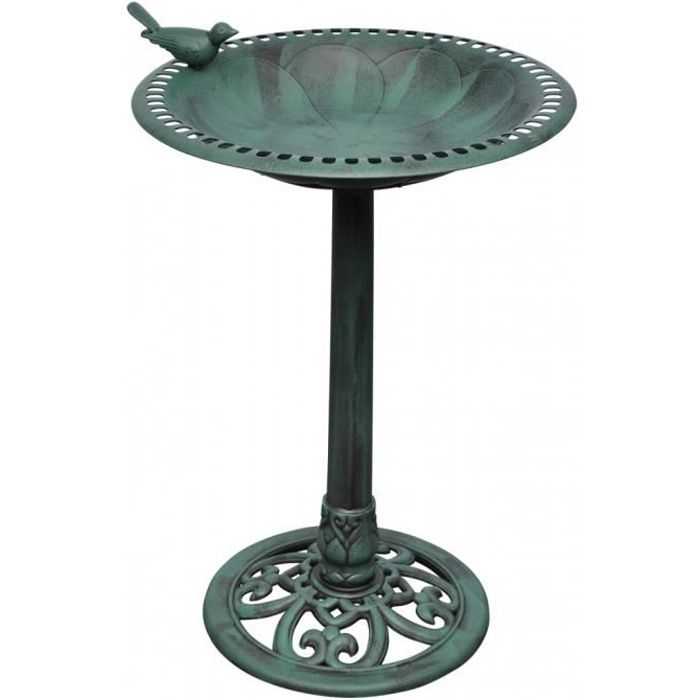 VidaXL Bain pour oiseaux avec oiseau décoratif