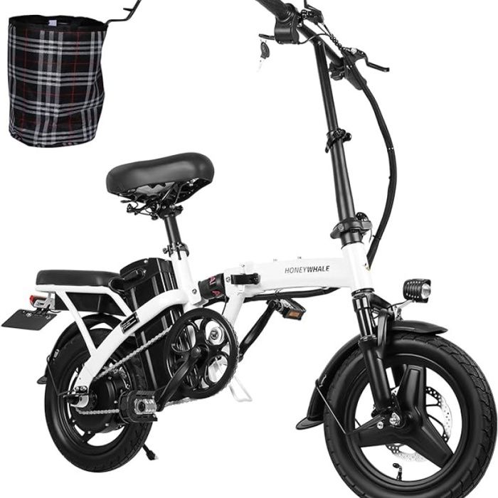 Vélo Électrique HoneyWhale S6 Pro -14*2.125 Pouces Pneu - 350W Moteur Sans Balais - 48V 15Ah Batterie - 45-55km d'Autonomie