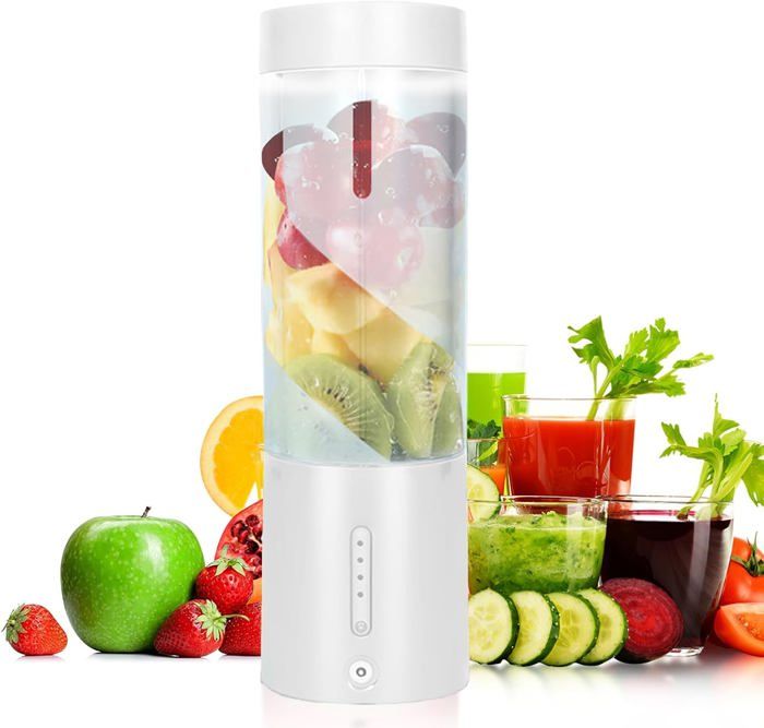 Blender Portable 600 Ml - 540W, 6 Lames, Batterie 6000mAh USB-C - Pour Smoothies, Shakes - Noir