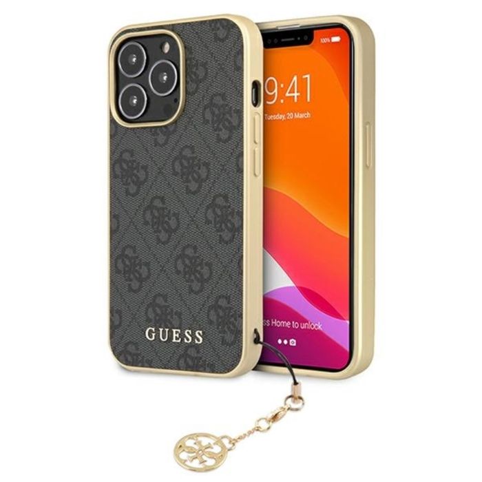 Coque de téléphone Guess 4G Charms iPhone 13 Pro Max Souple Protection chocs