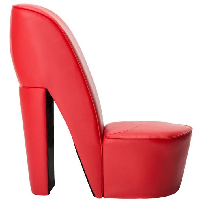 Fauteuil - mango - en forme de chaussure à talon haut - Rouge Similicuir M12248646