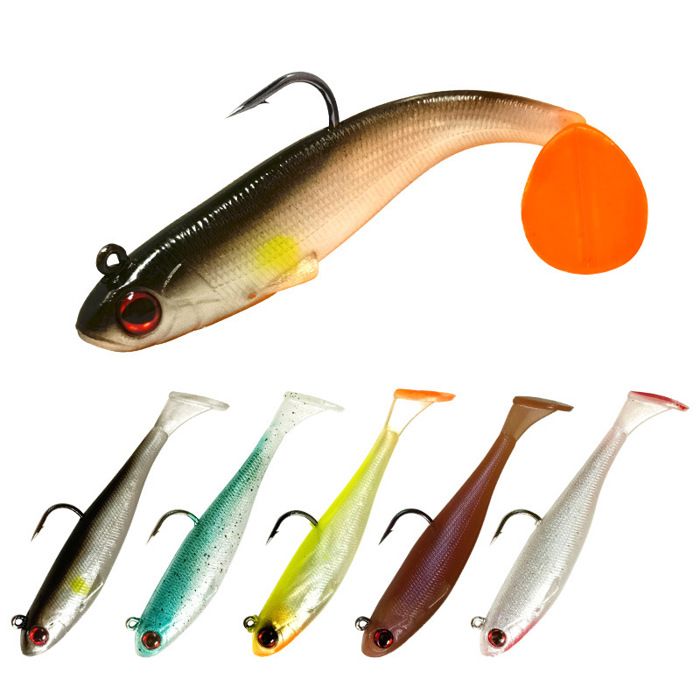 HOMURY Lot De 16 Leurres Spinner Avec Sac De Rangement - Leurres Pêche Truite Perche Brochet Avec Hameçons Triples