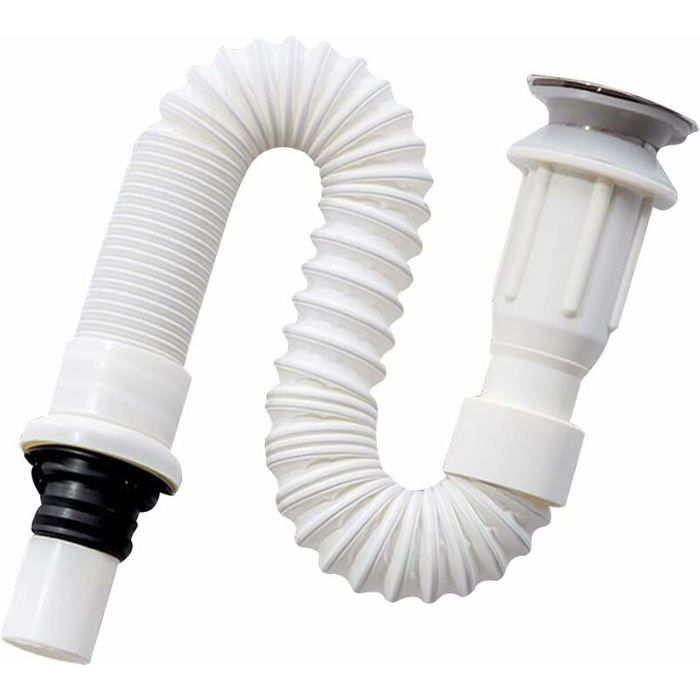 Lababo Label Siphon lavabo, siphon gain de place, flexible evacuation lavabo, Bonde ...