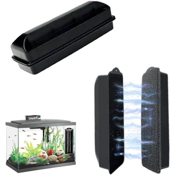 Meilleurs prix pour Outil de nettoyage magnétique outil de nettoyage flottant brosse de nettoyage magnétique pour aquarium nettoyant puissant