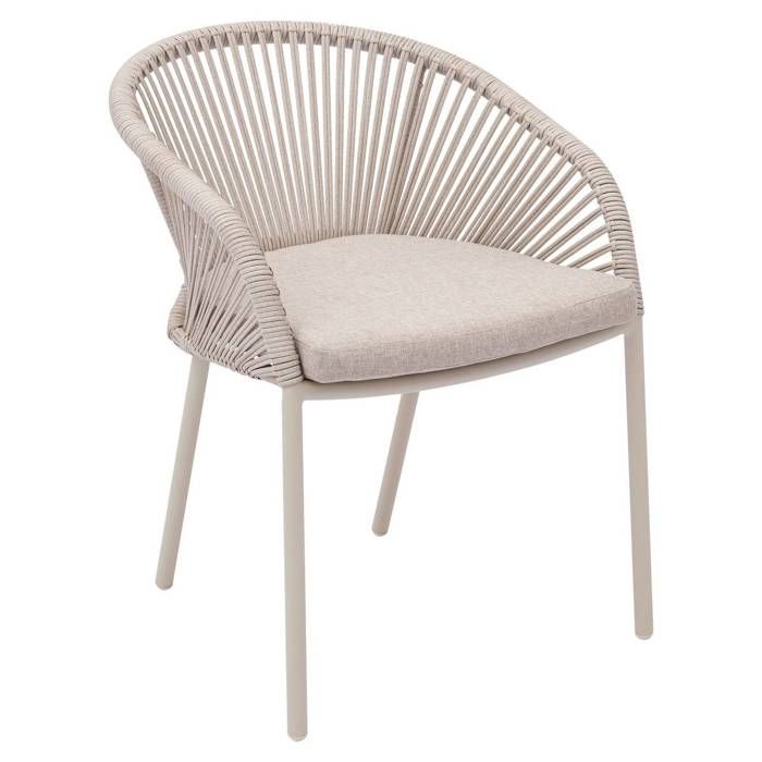 Fauteuil de jardin Oryon empilable argile - Hespéride