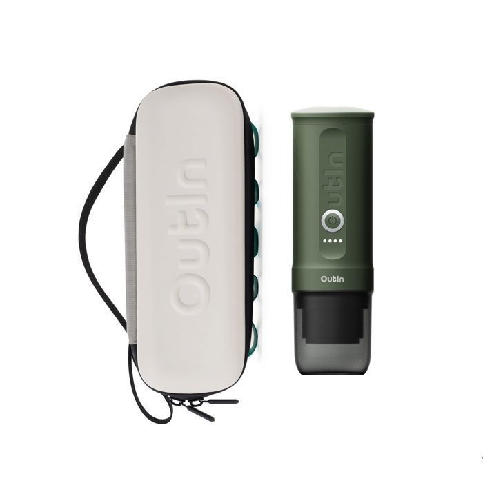 Kit OutIn Nano Machine Expresso + Étui EVA Vert Forêt - Outin
