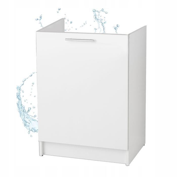 STAMAR Meuble sous Évier 60 cm Blanc - 60x50x83 cm