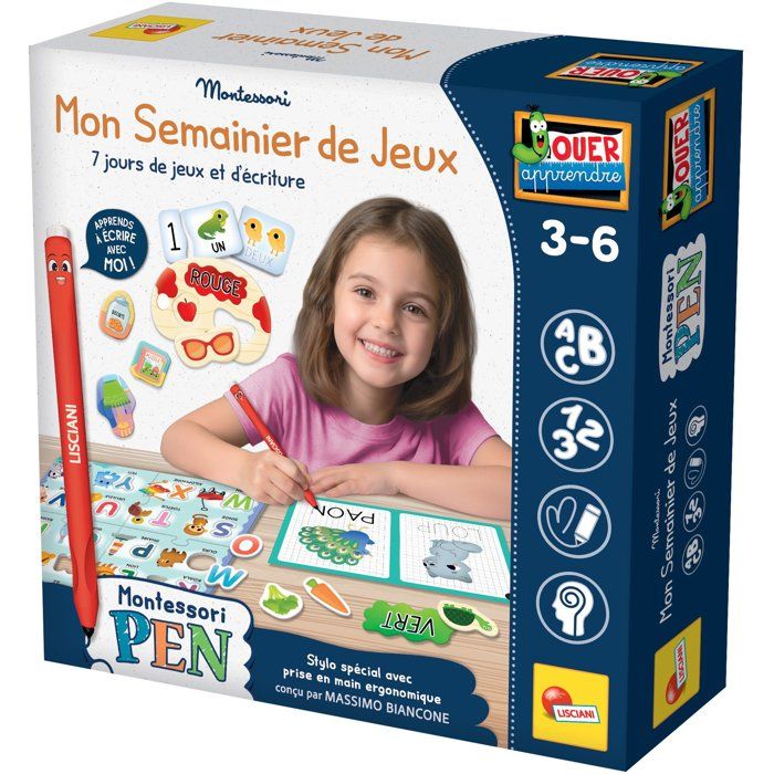 Jeu Éducatif Lisciani Montessori Pen – Activités Hebdomadaires 3 à 6 ans - vue 3