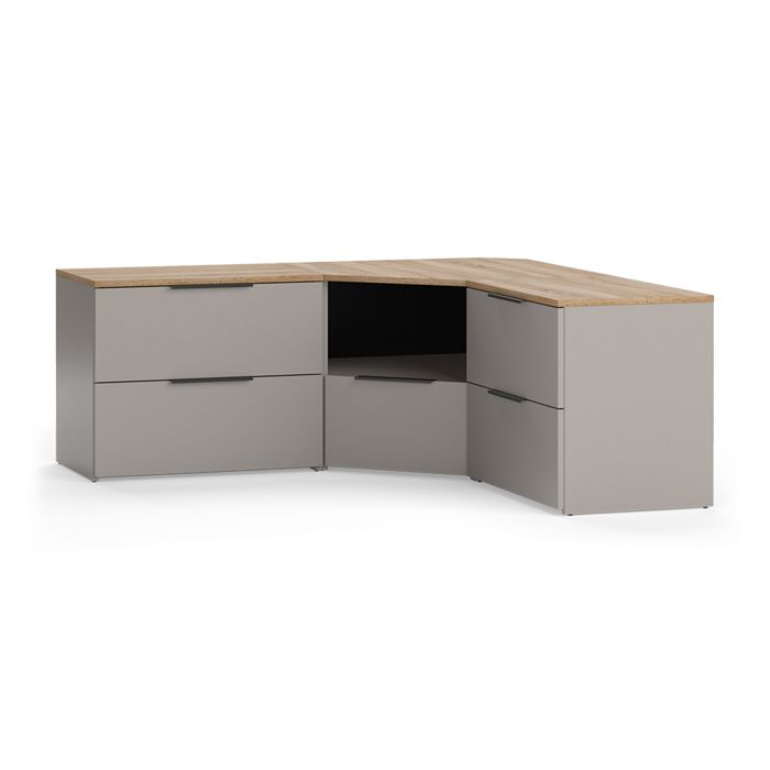 Meuble-paroi Wido 2 pièces Grège Vicco 58551 Meuble-paroi Wido 2 pièces Grège Vicco 58551
